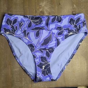 Tommy Bahama Blue Floral Bikini Bottom